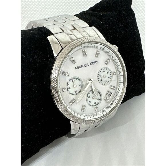 Michael Kors MK5020 Women\'s Silver Stainless Steel Analog Dial Wrist Watch NUL51 main image 8